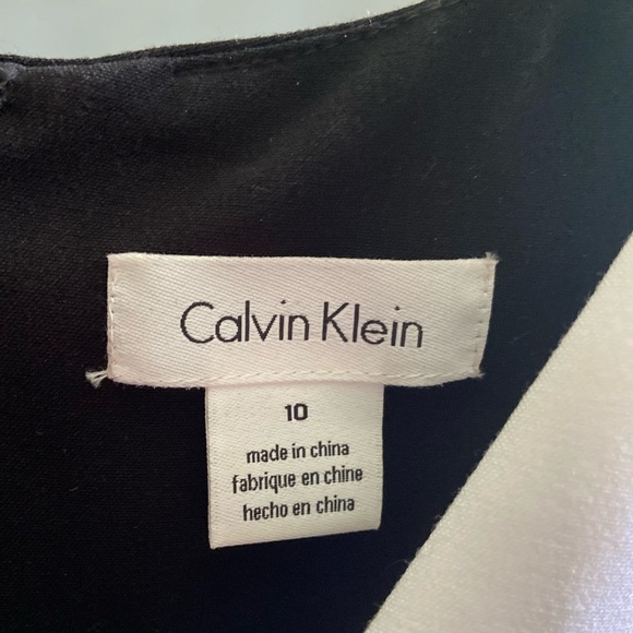 Calvin Klein Colour Block Dress- Size 10 - Picture 3 of 4